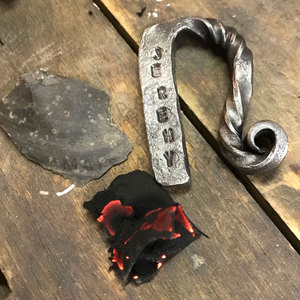 Hand Forged High Carbon Steel Flint Steel Striker Traditional Bushcraft Survival <b>Tool</b> for <b>Fire</b> Starting for Camping - Product Image 4