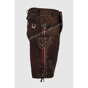 Shorts Lederhosen Bavarois Allemands pour Hommes en Daim de Chèvre 100% Véritable, Respirants, avec Broderie Personnalisée – Vente en Gros à Chaud - Product Image 4