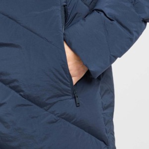 Women's Long Woven Down <b>Coat</b> Hooded Solid Color Puffer Jacket <b>Winter</b> Outerwear Full Sleeve <b>Thick</b> Warm Windproof Eco-Friendly - Product Image 6
