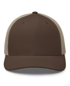 Gorra Trucker de Malla Marrón Personalizada para Hombre, 6 Paneles, Hebilla Ajustable, Color Sólido, Estilo Casual, 180 g - Product Image 2