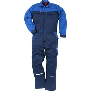 Overol de Trabajo Azul Unisex, de Algodón, Resistente al Viento, Uniforme de Seguridad Reflectante, ODM Personalizado, Ropa de Trabajo Industrial Ignífuga - Product Image 1