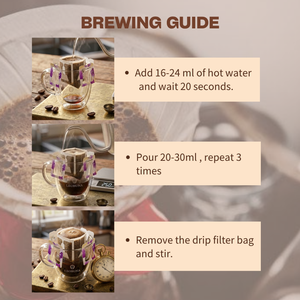 กาแฟดริปพรีเมียมเอธิโอเปียเกรด G1 คั่วกลาง บดละเอียด บรรจุในซองกรองพกพา 10 กรัม - Product Image 3