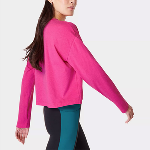 T-shirt sportif pour femme, style streetwear, coupe classique, mélange de coton écologique, manches courtes, col ras du cou, séchage rapide, respirant, confortable - Product Image 4