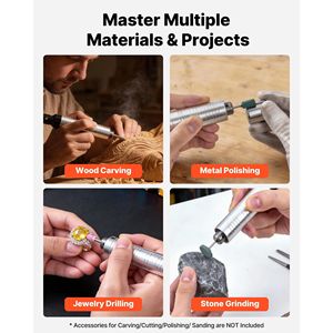 Smerigliatrice Elettrica a Albero Flessibile 125W 18000 RPM, Lucidatrice con Controllo a Pedale Avanti/Indietro, Utensile Rotante Sospeso per Incisione e Lucidatura - Product Image 6