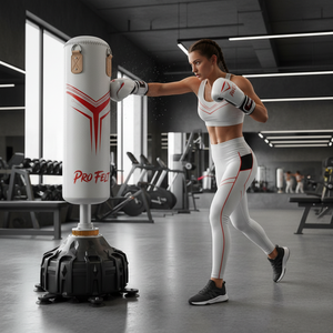 Saco de Boxeo Independiente Personalizado con Nombre de Marca, Altura Ajustable, Cuero Duradero, para Entrenamiento en Casa y Gimnasio - Product Image 3