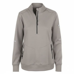 Chaqueta Médica Unisex OEM con Cierre de Cremallera, Cuello Alto, Puños Acanalados y Bolsillos con Cremallera para Uniformes de Enfermería y Medicina - Product Image 2