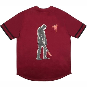 Camiseta de Béisbol a la Moda - Camisa de Malla con Botones Estilo Urbano, Atuendo Deportivo Casual Hip Hop para Hombres y Mujeres, Ropa de Verano - Product Image 2