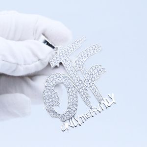 Colgante de Lujo Personalizado con Nombre y Letras, Estilo Hip Hop, Chapado en Oro sobre Plata 925, Colgante Bling para Raperos - Product Image 4