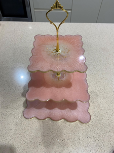 Support de présentation élégant et écologique en résine pour gâteaux d'anniversaire, desserts, cupcakes, fêtes de mariage, maison, cuisine, boulangerie - Product Image 6