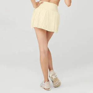 กระโปรงกีฬาสั้นทรงพลีทข้างสำหรับผู้หญิง คุณภาพสูง ขายส่ง ผ้าฝ้าย แห้งเร็ว เหมาะสำหรับวิ่ง ฟิตเนส เทนนิส พิคเคิลบอล - Product Image 6