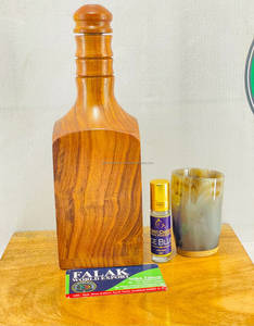 Botella de Agua de Madera Martillada Hecha a Mano de Alta Calidad para Oficina, Tapa Hermética, 500 ml, Ecológica, Aislamiento Térmico de 6-12 Horas - Product Image 5