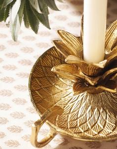 Beautiful Floral Brass <b>Candle</b> <b>Stand</b> - Product Image 5