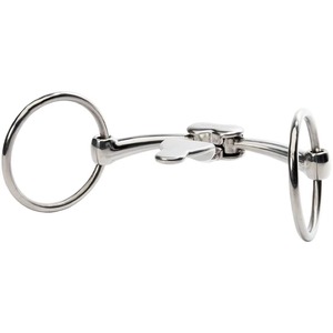 Bocado de acero inoxidable de vástago corto con alambre trenzado para caballo, equipo de carreras de barriles - Product Image 6