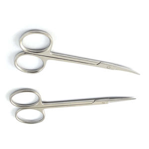 Tijeras Quirúrgicas Manuales de Acero Inoxidable para Iris y Disecación, Rectas y Curvas - Product Image 5