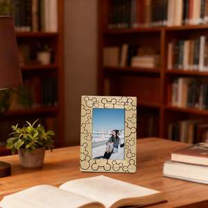 Wooden Picture <b>Frame</b>, Light Wood Grain Cartoon Characters Photo <b>Frame</b> Photo, Display on Table Top Desk, Picture Gift for Friend - Product Image 3