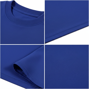 T-shirt en coton tricoté 100% lourd, couleur unie, 240g, pour homme, décontracté, séchage rapide, col rond, épaules tombantes, manches courtes, été, automne - Product Image 5