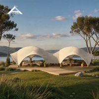 Tente de camping de luxe BOTEEN pour activités de plein air, tente à structure en acier galvanisé, projet de tente tout-en-un, certifiée BSCI