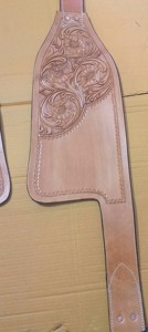 Fenders de selle western en cuir véritable de qualité supérieure avec sangles, paire de remplacement pour selle de cheval adulte - Product Image 2
