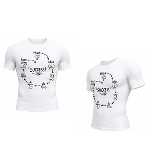 เสื้อยืดคอมเพรสชั่นผู้ชาย ขายส่ง แห้งเร็ว ยืดหยุ่น เหมาะสำหรับออกกำลังกาย ฟิตเนส กีฬา วิ่ง เทรนนิ่ง ชุดเบสเลเยอร์ รับผลิตตามแบบ OEM - Product Image 5