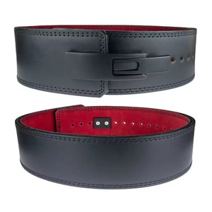 Cinturón de Levantamiento de Pesas de Cuero Resistente Personalizado OEM de 10 mm y 13 mm con Hebilla de Palanca de Acero para Soporte en Sentadillas y Entrenamiento de Levantamiento de Pesas en el Gimnasio - Product Image 2