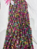 Perles en pierre naturelle optimisée, cristal 5*8mm, facettées, rondelles, abacus, apatite, jade, intercalaires, multi-tourmaline, pour bijoux DIY