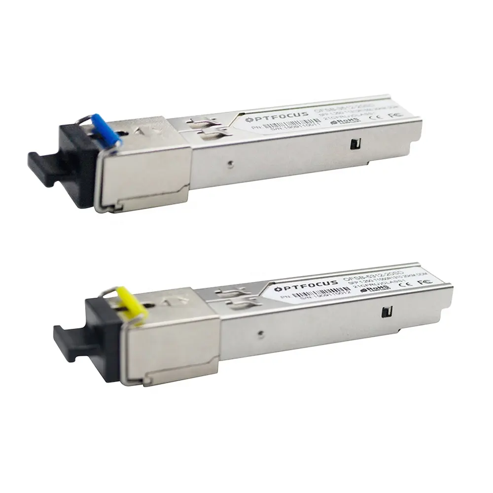 Módulo SFP SC LC, transceptor de fibra sfp, Gigabit, DDM, BIDI, mini gbic, 1,25g, Compatible con el interruptor de Mikrotik, 2 uds.