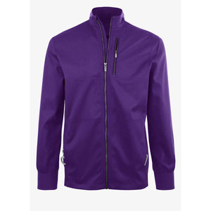 Chaqueta Bomber de Forro Polar Morado para Hombre, Cierre de Cremallera, Cuello Alto, Estilo Deportivo, Resistente al Viento y al Agua, Corte Regular, Ropa de Invierno Luminosa - Product Image 3