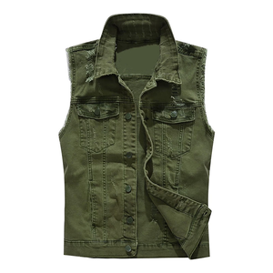 Unisex Denim <b>Vest</b> Sleeveless Jean Jacket Men <b>Women</b> Formal Waterproof Winter Vintage Washed Stylish Outerwear - Product Image 1