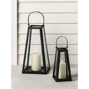 Ensemble de lanternes décoratives en métal bronze antique avec bougie LED sans flamme, lanternes suspendues imperméables pour l'extérieur, pour mariage - Product Image 5