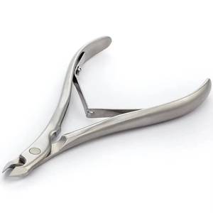 Coupe-ongles professionnel en acier inoxydable, pointe biseautée, lame droite, nouveau design, ouverture large pour les doigts, usage adulte - Product Image 5