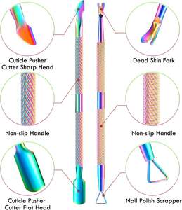 Cortador de Cutículas de Acero Inoxidable, Empujador de Cutículas, Cortaúñas 3 en 1 para Bebés, Duradero y Portátil - Product Image 3