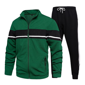 Survêtements de sport personnalisés haut de gamme pour hommes, ensembles en molleton deux pièces pour l'automne, décontractés, pour le jogging, la course à pied et l'entraînement, tenues de sport de haute qualité - Product Image 2