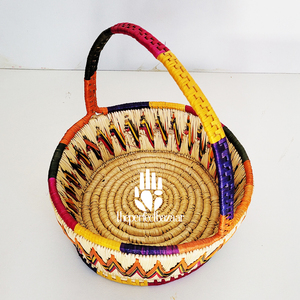 Cesta Moderna de Paja Moonj con Asa, Mini Cesta Ecológica Multiusos para Almacenamiento - Product Image 3