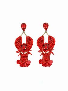 Pendientes artesanales de última tendencia con diseño de vida marina para niñas, con perla como piedra principal y cuentas de vidrio, ideales para fiestas y eventos nocturnos. - Product Image 4
