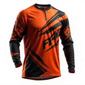 Classic Motocross Jersey Men Racing Outfit Soft Breathable Fabric Stylish Sporty Look For Motocross Riding And Training - Product Image 4