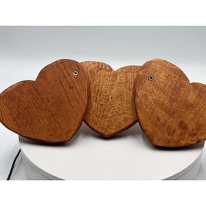 Ensemble de porte-bougies en bois en forme de cœur, matériau durable, décoration d'intérieur, utilisation pour la Saint-Valentin - Product Image 6
