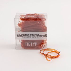 TIETYP <b>Hair</b> Ties Elastic Rubber Bands Solid Color Minimalist Modern Daily Use Women Pack Carton Packaging Made in Korea - Product Image 1