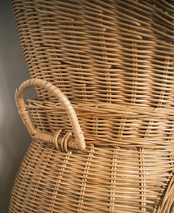 Lit pour animaux en rotin tressé à la main, lit en osier naturel pour chat et chien, mobilier écologique pour animaux d'intérieur - Product Image 4