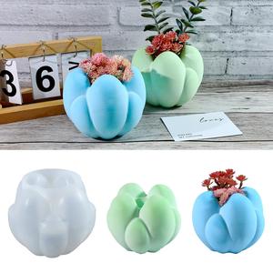 Moule en silicone pour vase nuage, bougeoir, résine de gypse - Product Image 1