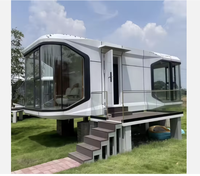 Capsule Spatiale Modulaire Préfabriquée de Luxe en Acier de Haute Qualité, Style Moderne, Type Apple, pour Appartement ou Hôtel