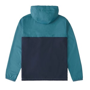 Blouson bomber à capuche pour homme, polyester/coton, imperméable, coupe-vent, respirant, séchage rapide, blocs de couleur, fermeture éclair sur le devant, service OEM - Product Image 4