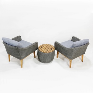 Modern Outdoor Furniture Patio Conversation Set <b>Cool</b> <b>Bar</b> Table Wicker Ottomans Bistro Sets for Porch Backyard Balcony Poolside - Product Image 3
