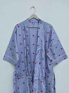 Indian Print Floral Cotton <b>Kimono</b> Robe <b>Women</b> Loungewear Boho Lounge Outfit - Product Image 5