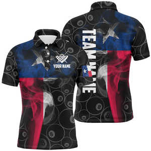 Camiseta de Polo de Snooker Personalizada de Alta Calidad para Hombre, Diseño de Polo de Billar de Manga Corta con Botones, Sublimación - Product Image 5