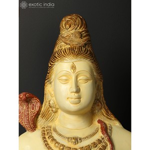 Adinath Lord Brass Estatua Contemplación inquebrantable Escultura - Product Image 2