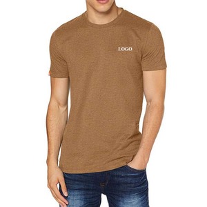 Camiseta Promocional con Cuello Redondo, Diseño de Logotipo Personalizado, Impresa, 50/50 Poliéster Algodón, 100% Algodón Transpirable, Manga Corta para Hombre, Verano - Product Image 1