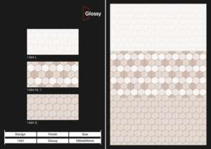 Azulejos de Porcelana de Gran Formato con Acabado Brillante de 30X60CM Diseñados para Espacios Interiores Elegantes que Requieren un Revestimiento de Pared y Piso Duradero y Estilizado - Product Image 5