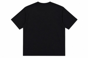Galaxy Planet Print Men's Short Sleeve Casual <b>T</b>-<b>Shirt</b> Regular Fit O-Neck Black with Custom Logo Back Design - Product Image 6