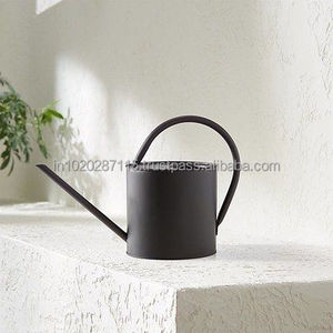 Bote de agua galvanizado en relieve floral con un encantador diseño envejecido y uso práctico para regar hierbas y plantas en macetas de patio - Product Image 1