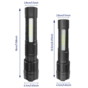 2Pack USB <b>Rechargeable</b> LED <b>Flashlight</b> Adjustable Focus for Camping Hiking Outdoor Work by Logistics Only USPS.T - Product Image 4